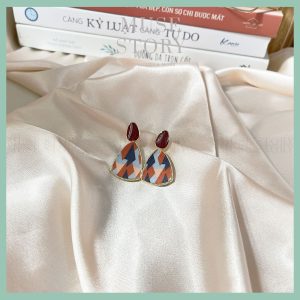 Khuyên tai họa tiết thổ cẩm B210