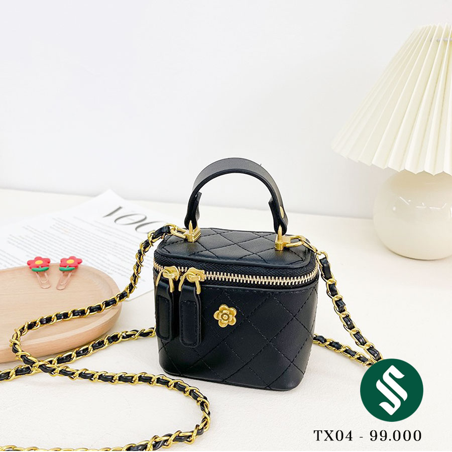 Túi cốp mini dễ thương màu đen TX04