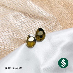 Khuyên tai hình bầu dục tựa trái trứng, thêm nét dễ thương cho bạn khi diện mọi trang phục - B240