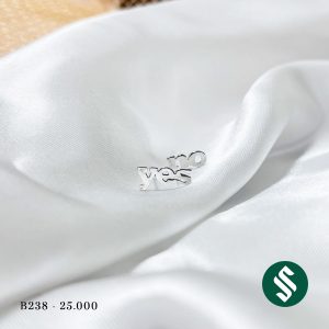 Khuyên tai không đối xứng, chữ Yes và No độc đáo, không chỉ làm bạn xinh đẹp