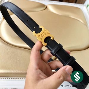 Thắt lưng, dây nịt Celine bản đen logo sắc nét vô cùng