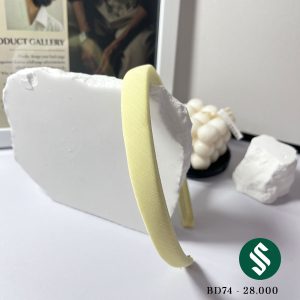 Băng đô màu pastel nhẹ nhàng tinh tế - màu vàng