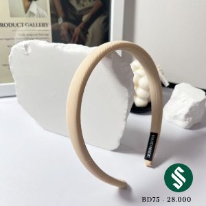 Băng đô màu pastel nhẹ nhàng tinh tế - màu be