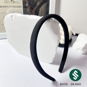 Băng đô màu pastel nhẹ nhàng tinh tế - màu đen