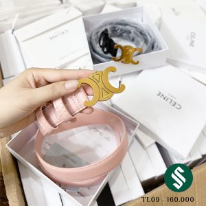 Thắt lưng Celine màu hồng
