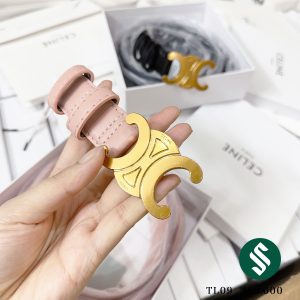 Thắt lưng, dây nịt Celine bản màu hồng cực đẹp