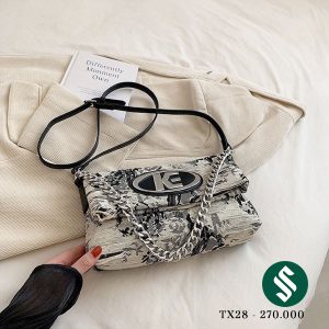Túi jeans loang K.E màu đen