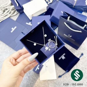Set trang sức bạc thiên nga SWA đá nét căng từng chi tiết