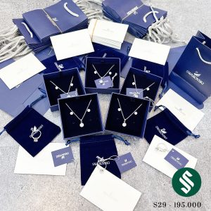 Set trang sức bạc thiên nga SWA đá, hàng đẹp lung linh