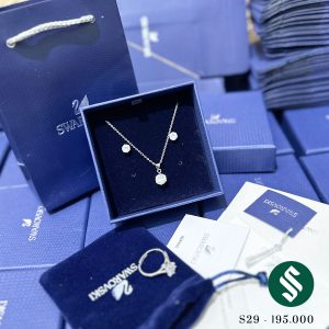 Set trang sức bạc thiên nga SWA, ảnh chụp thật