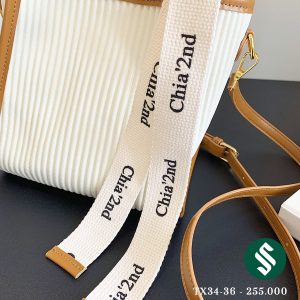 Set túi Chia’2nd kèm ví siêu xinh, cận cảnh dây buộc