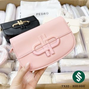 Túi Pedro dáng bầu màu hồng