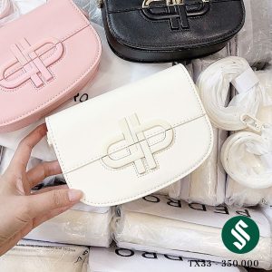 Túi Pedro dáng bầu màu trắng