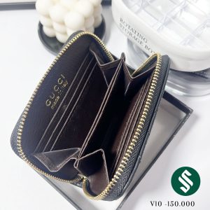 Ví da thương hiệu mẫu GG, ảnh chụp bên trong ví