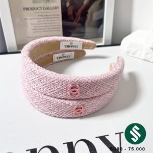 Băng đô tweet dạ hồng Chanel