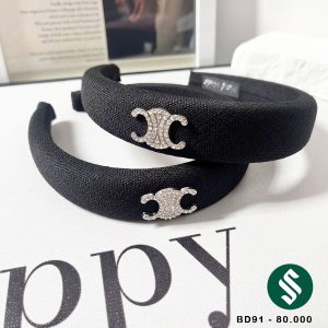 Băng đô vải bố mịn tag đính đá tag đá sang