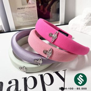 Băng đô vải lụa satin và vải gân thun rất mịn nhiều màu