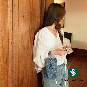 túi jeans form đứng