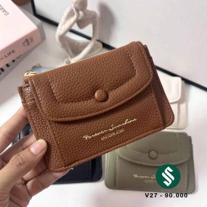 ví đựng màu nâu cho phái nữ