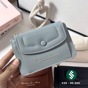 ví màu xanh dương đựng thẻ, đựng tiền