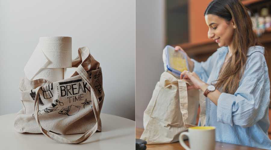 công dụng của túi tote dùng làm đồ đựng hàng ngày